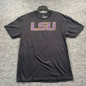 LSU Tigers T-Shirt Mens Large Black Fight For Freedom Graphic Tee